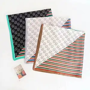 Factory Price 100% Silk ladies'Printing scarves Best Seller 70 * 70cm Square Women Soft New Design Spring scarf