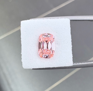 En stock: Diamante de laboratorio de 1 quilate, rosa intenso elegante, con certificado IGI, CVD HPHT, VS1, forma elegante, corte Old <span class=keywords><strong>Mine</strong></span>, diamante rosa cultivado en laboratorio. - Product Image 1