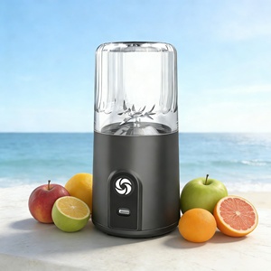 Battery-Powered Portable Compact Leak-Proof Blender 260ml Heavy-Duty Ice Crusher Juicer Smoothie <b>Maker</b> Outdoor 4 Blades Easy - Product Image 2