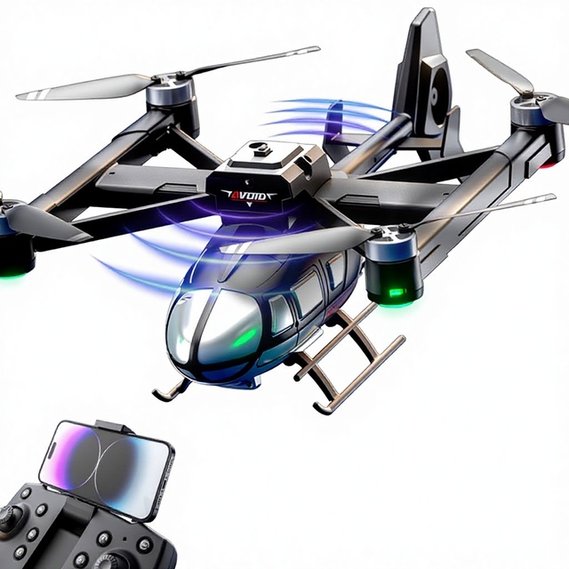 JJRC Plastic Simulation Model 4-Channel Handle Remote Control Brushless Intelligent Obstacle Avoidance Quadcopter Aerial Toy