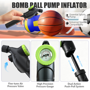 Bomba Manual para Bicicleta BOMB con Manómetro de Alta Presión 80-130PSI, Válvula Presta, Bomba de Mano para Ciclismo - Product Image 4