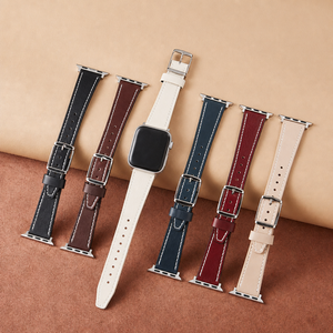 Upro สายหนังแท้เคลือบน้ำมันวินเทจสำหรับ Apple Watch band Series 10 9 8 7 6 SE ULTRA 2 Retro wristband 45mm - Product Image 1