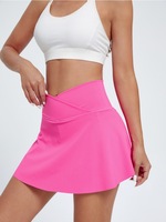 Rok Olahraga Wanita untuk Yoga, Lari, Golf, dan Tenis, Anti-terlihat, Lipit Lebar, Cepat Kering