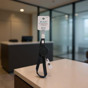 Portabadge estensibile ILAN 100x80mm con cordino retrattile per tessere identificative - Product Image 3