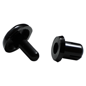 R6080 OEM Rivets à pression en nylon noir, rivets à pousser universels en plastique, clips de garniture automobile, attaches en nylon pour voitures - Product Image 2