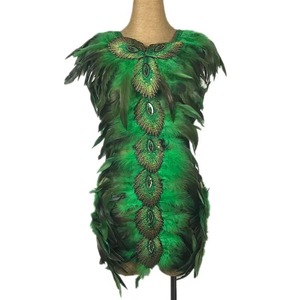 Ensemble de harnais de danse pour festival gothique, rave, avec plumes, ceinture, jarretière, harnais sexy pour femme, soutien-gorge cage sexy pour femme - Product Image 2