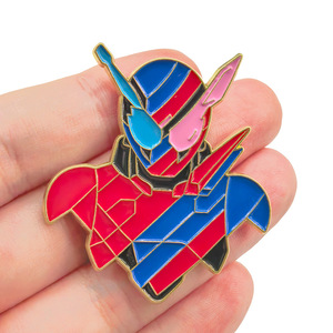 Broche estilo Tokusatsu, pin de <span class=keywords><strong>robot</strong></span> de metal esmaltado a granel, insignia para bolsa o mochila, regalo - Product Image 2