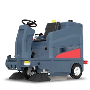 Factory Industrial Automatic Vacuum Floor Sweeper Machine Ride On Electric Street Road Sweeper
