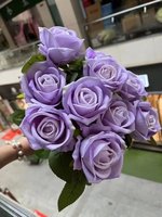 DKB Fabrikgroßhandel Künstliche Rosen Rot Blau Lila Kundenspezifischer Großhandel Echter Seidenrose mit Echtberührung