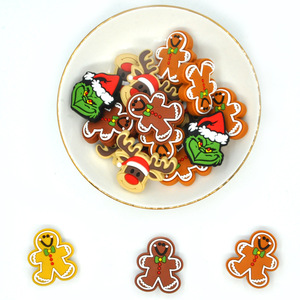 Christmas Silicone Teething <b>Toys</b> Gingerbread Man Reindeer <b>Grinch</b> Shape Soft Baby Teethers 0-24 Months Unisex - Product Image 4