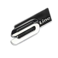 Fournisseur OEM Emblème de Voiture Logo de Marque Métallique Personnalisé Faible MOQ pour Badge Autocollant de Voiture S-Line Accessoires Auto en Gros