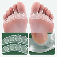 Coussinet antidérapant pour l'avant-pied en GEL auto-adhésif invisible, absorbant les chocs, massant, pour sandales à talons hauts, prévient les frottements du talon, toutes saisons