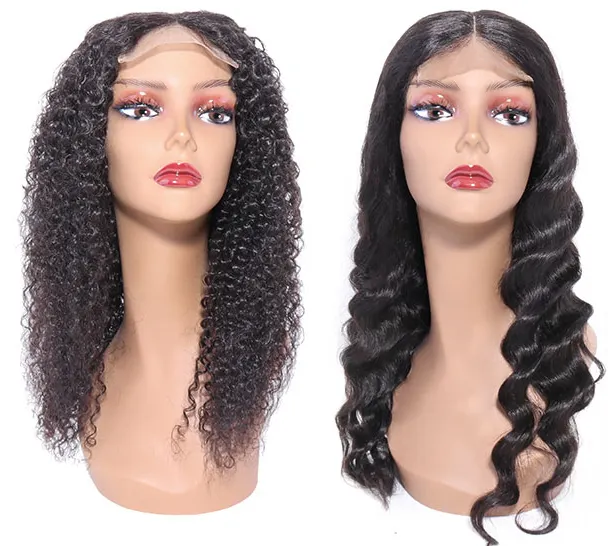Wig rambut manusia Brasil renda penuh tanpa lem Wig renda depan rambut manusia 100% tanpa diproses Wig rambut manusia alami untuk wanita hitam