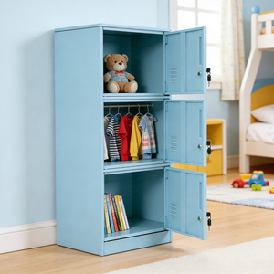 <span class=keywords><strong>ตู้</strong></span>เก็บของเหล็กเคลือบสีฝุ่นแบบซ้อนได้ 1-4 ประตู ปรับแต่งได้ พร้อมกุญแจล็อค หลายสีให้เลือก สำหรับห้องนอนเด็ก - Product Image 5