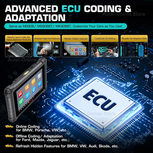 Autel MaxiDAS DS900 Scantool 양방향 진단 도구는 CAN FD 및 DoIP 프로토콜 및 FCA 자동 인증 업그레이드 버전 DS808 을 지원합니다. - Product Image 4