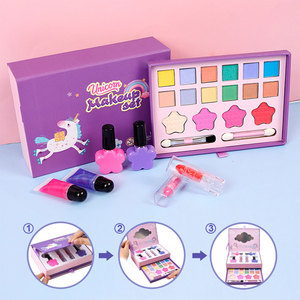 Công Chúa Bất Cô Gái Trang Điểm Bộ Trẻ Em Tự Làm Có Thể Giặt Trang Điểm Đồ Chơi Nhựa Trường Hợp Đóng Hộp Giáng Sinh Quà Tặng Sinh Nhật Cho <span class=keywords><strong>3</strong></span> + Năm Cô Gái Tuổi - Product Image 5