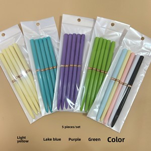 Ultra Fine Long Pole Nail Art Liner Brush <b>Set</b> Plastic Tube Japanese Flower Painting <b>Sketch</b> Brush - Product Image 6