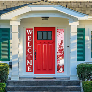 Valentine's Day Polyester Door Curtain 30*180cm Festive <b>Banners</b> for Home Decor - Product Image 5