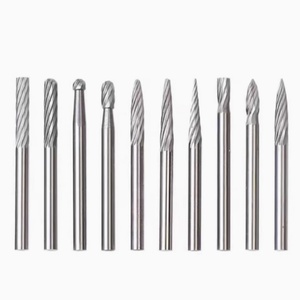 Kepala Gerinda karbida Double-grain, <span class=keywords><strong>File</strong></span> putar Single-grain, pegangan silinder 3mm A3 A4 A5 A6 A0413M03 - Product Image 5