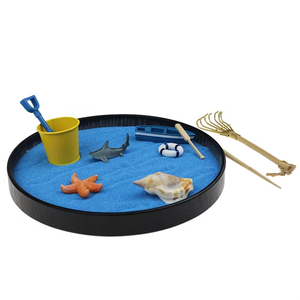 Kit de sable de jardin Zen méditation MicroLand <span class=keywords><strong>Scape</strong></span> Blue Ocean ornements de table créatifs jardin Zen pour la décoration de la maison - Product Image 1
