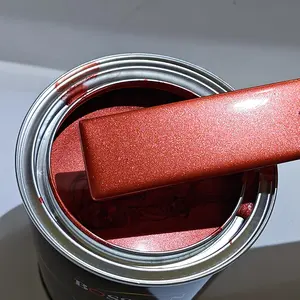 China BOSSBON Car Paint Exporting Specialist Sistema de mezcla de acrílico de poliuretano Crystal Red Pearl 1K Base Coating