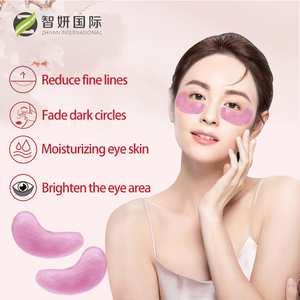 Maschera Occhi in Cristallo <span class=keywords><strong>Rosa</strong></span> con Glitter per il Trattamento di Borse e Occhiaie, Patch per la Cura degli Occhi a Marchio Privato - Product Image 3
