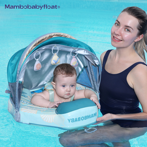 Mambobaby Flotador de pecho de bebé sin aire con dosel de cobertura para natación de bebé - Product Image 3