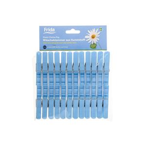 Pinzas de Plástico Frida para Ropa, 24 Piezas, Azules, Duraderas, para Uso en Exteriores - Product Image 1