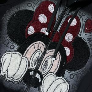 6899/Giacca Trendy da Donna Stile Casual Traspirante <span class=keywords><strong>Moda</strong></span> Streetwear Abbigliamento di Marca Tessuto a Maglia Pesante - Product Image 2