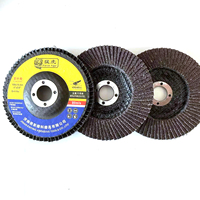 Disque à lamelles en oxyde d'aluminium calciné de haute qualité, couleur marron, grain 36-120, disque abrasif pour polissage des métaux