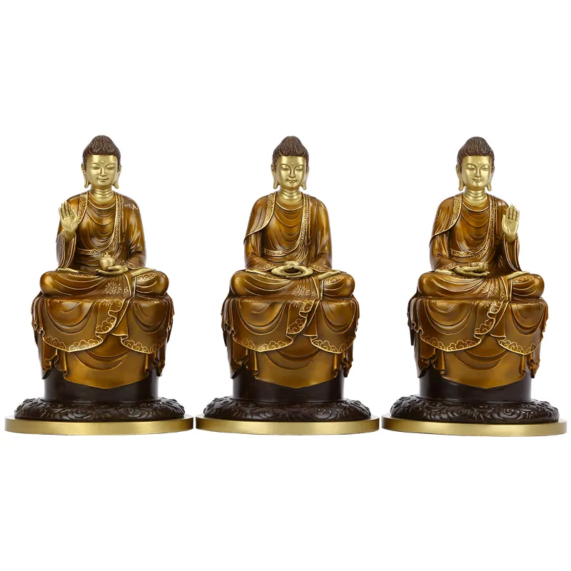 Home Office Business Gifts Copper Artifact Copper Brass Buddha Statue