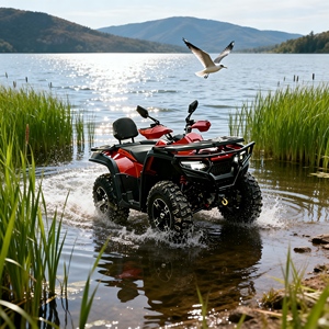 <span class=keywords><strong>Quad</strong></span> tout-terrain familial à transmission automatique par arbre de transmission, moteur à essence >300cc, idéal pour les excursions de week-end - Product Image 1