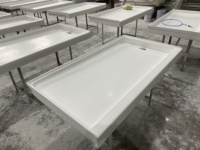 Vasque en marbre cultivé de qualité supérieure, design contemporain, surface durable résistante aux taches, installation facile, utilisation en salle de bain, garantie 3 ans