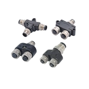 Conector Divisor en Y SIGNAL M12 con Conectores de 4, 5, 8 y 12 Pines, Divisor de Señal con Conectores de Código A, Código B y Código D - Product Image 1