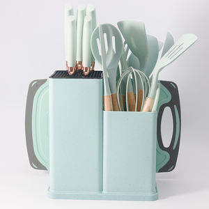 Juego de Utensilios de Cocina de Silicona Resistentes al Calor, 19 Piezas, con Cuchillo, Venta al Por Mayor - Product Image 4