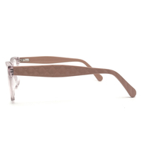Gafas de Sol Beige Translúcidas para Mujer, Monturas Gruesas de Alta Calidad con Decoración de Diamantes de Lujo