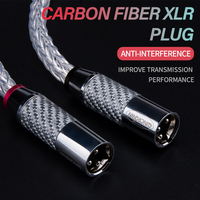 AG8 Connecteur XLR en fibre de carbone Canon mâle femelle Câbles d'interconnexion audio équilibrés Projecteur Microphone Haut-parleur Combinaison