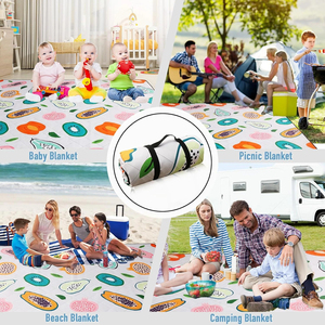 Manta de Picnic Plegable Impermeable con Logotipo Personalizado, Nueva Tendencia para Exteriores, Cojín de Asiento Portátil para Campamento - Product Image 5