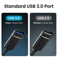 Cable Adaptador OTG USB 3.0 a 8 Pines/Tipo C 2 en 1 para iPhone 13 12 11 Pro Max iPad para IOS 13 o Superior para Ratón, Cámara, Lector de Tarjetas