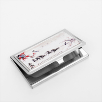 Porte-cartes de visite personnalisé créatif pour hommes et femmes, étui à cartes de visite par sublimation, logo DIY pour cadeau d'entreprise personnalisé