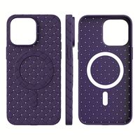 Nueva funda a prueba de golpes con diseño deportivo tejido magnético de silicona TPU transpirable para 17/16/15 Pro Max/14/13/12/11 Plus/Mini