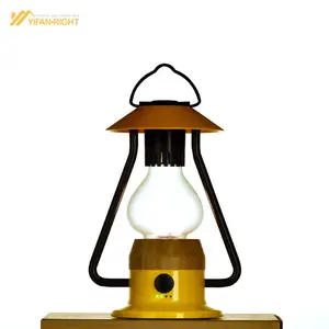 Lampe de chevet LED vintage, rechargeable, pour l'intérieur, avec musique, éclairage nocturne, pour le jardin, de bonne qualité