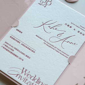 Invitations de <span class=keywords><strong>mariage</strong></span> françaises haut de gamme personnalisées, cartes postales minimalistes pour entreprises, cartes-cadeaux, papier couché, impression numérique, vernis UV - Product Image 2