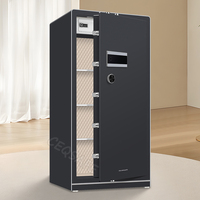 CEQSAFE Coffre-fort intelligent numérique avec empreinte digitale, accès par reconnaissance faciale, tout en acier, pour la maison et le bureau, antivol, WiFi, avec serrure à clé
