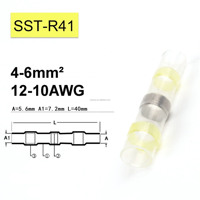 Lot de 100 pièces/sac IP68, tube de protection thermorétractable à sertir pour raccordement rapide de bornes de câblage, à soudure, pour joint central, qualité usine
