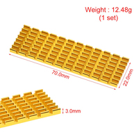 Radiateur de dissipation thermique TZT, dissipateur thermique M.2, coussinets thermiques pour SSD M.2 NGFF 2280 PCI-E NVME