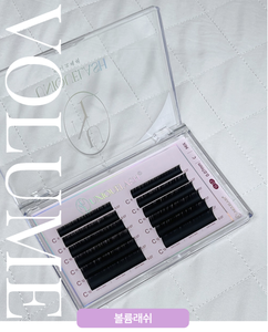 ขนตาปลอมมีเอกลักษณ์ของรัสเซียแบบ PBT 0.07mm CD CC สีดำด้านแต่งเองทำให้ศิลปินชาวเกาหลีขนตาเพิ่มวอลลุ่ม - Product Image 4