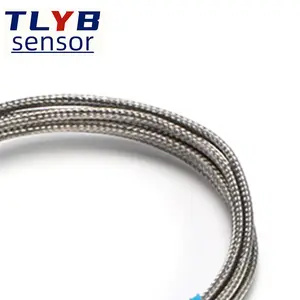 Stainless Steel Probe PT100 Type 50mm 150mm 100mm 200mm M8 Screw Thread Cable Thermocouple Oven Temperature Sensor