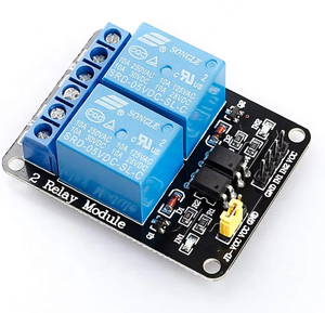 광커플러 저수준 확장 보드가 포함된 2채널 DC 5V 릴레이 모듈 - Product Image 1