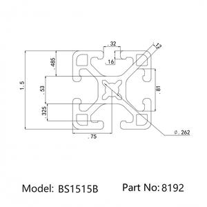 המפעל הסיטונאי השבר הסיטונאי. 1.50 "x1.50" lite משטח חלק משטח t מרוקע bs1515b עבור מסגרות מכונת מדפסת 3d #8192 - Product Image 2